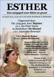 Zangspel Esther concert Ridderkerk